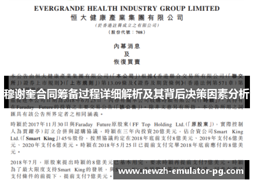 穆谢奎合同筹备过程详细解析及其背后决策因素分析